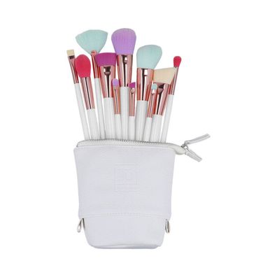 il? basic Set mit 11 Make-up-Pinseln + Etui, Mehrfarbig