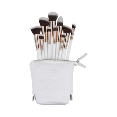 il? Basic-Set mit 10 Make-up-Pinseln + Etui, weiß