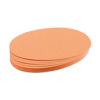 Franken UMZ111905 Moderationskarte - Oval, 190 x 110 mm, orange, 500 Stück