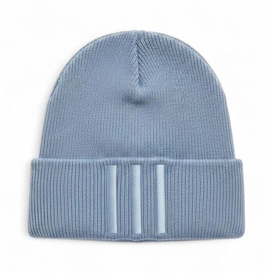 Adidas 3S BEANIE Mütze Damen Herren Strickmütze Blau IY5260