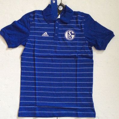 Shirt Prägung blau   Gr S04 FC Schalke 04 Polo S 4XL 