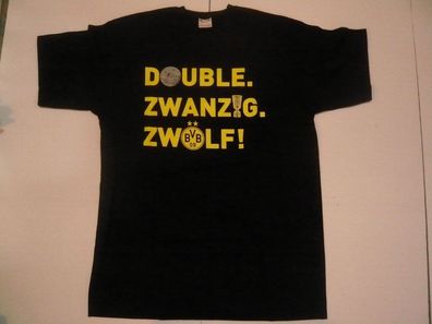 BVB Borussia Dortmund T-Shirt "Double 2012 " Gr. 128 - 3XL