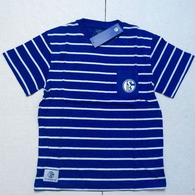 S04 FC Schalke 04 Kinder T-Shirt "Streifen" neu!!