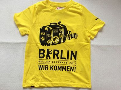 BVB Borussia Dortmund T-Shirt " Berlin Wir kommen! " Gr. 128 - 3XL
