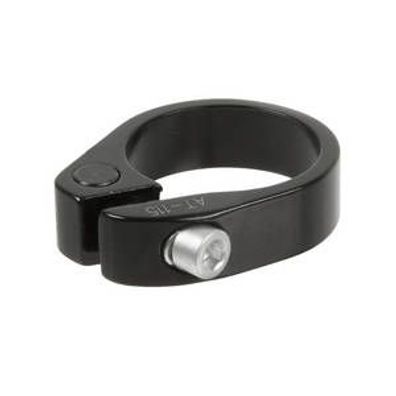 Sattelklemme ZOOM, Alu, schwarz, 31.8 mm, mit anti-rostbesch