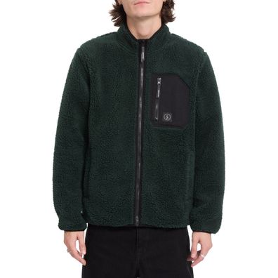 VOLCOM Fleece Muzzer Fuzzar Zip scarab