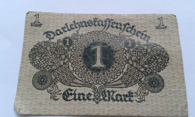 1 Rentenmark 1920 Mark 01.03.1920 Darlehnskassenschein