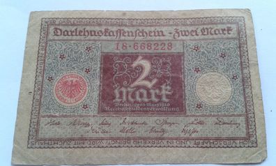 2 Mark 1920 2 Mark 2 Mark 01.02.1920 Darlehnskassenschein