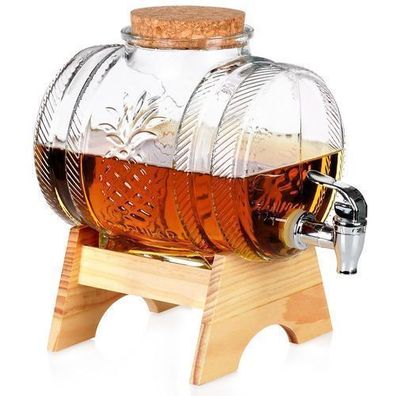Trinkkrug mit Zapfhahn und Ständer, 3 l