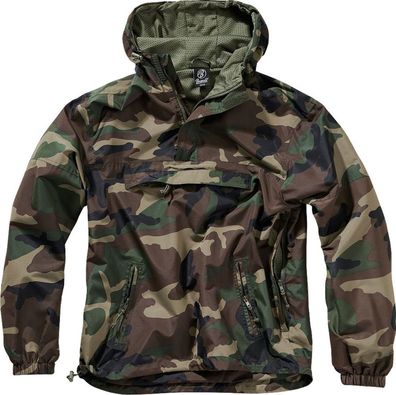 Brandit Jacke Summer Windbreaker in Woodland