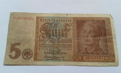 5 Mark 1942 5 Mark 01.08.1942 5 Mark Deutsches Reich 3. Reich