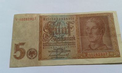 5 Mark 1942 5 Mark 01.08.1942 5 Mark 3. Reich Deutsches Reich