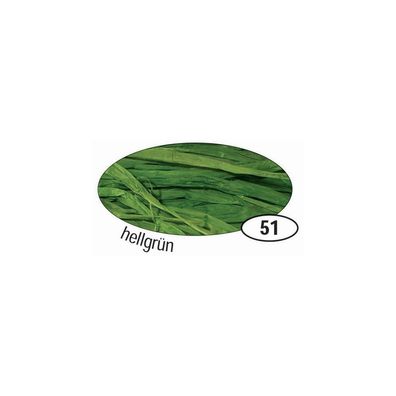 Folia 9051 Naturbast Raffia - matt, hellgrün, 50 g