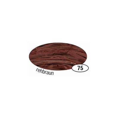 Folia 9075 Naturbast Raffia - matt, rehbraun, 50 g