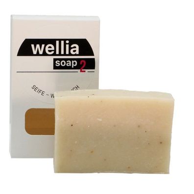 Wellia Seife 2 Weihrauch 100 g - vegan parfümfrei handgeschöpft Gesicht & Körper