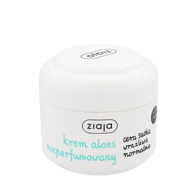 Bio Aloe Vera Unparfümierte Creme für trockene, empfindliche und normale Haut 50ml