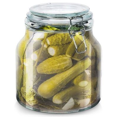 Patentiertes Glasgefäß mit Clip IRMA 2,4 l
