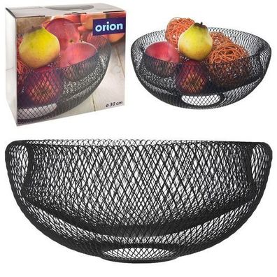 Schwarzer Obstkorb aus Metall RADKA