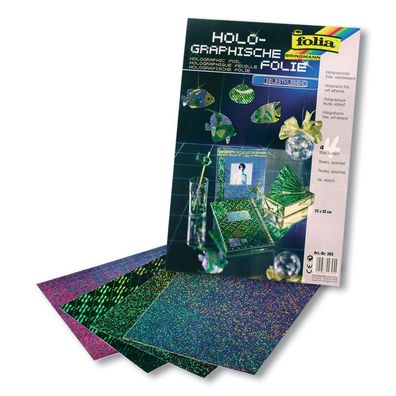 Folia 305 Hologrammfolie - selbstklebend, 23 x 33 cm, 4 Bl