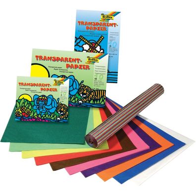 Folia 800 Transparentpapier Heft 14 x 20 cm 42 g/qm 10 Blatt(T)