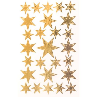 Z-Design 52252, Weihnachtssticker, Sterne, 2 Bogen/54 Sticker