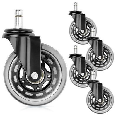 IKEA Sesselrollen, Gummi, 7,5 cm / 10 mm, 5 Stück