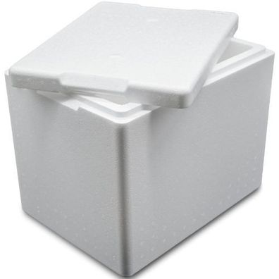 Termobox Styropor-Thermobox mit Deckel, PZH-Zertifikat, 395 x 295 x 320 mm, 20 l