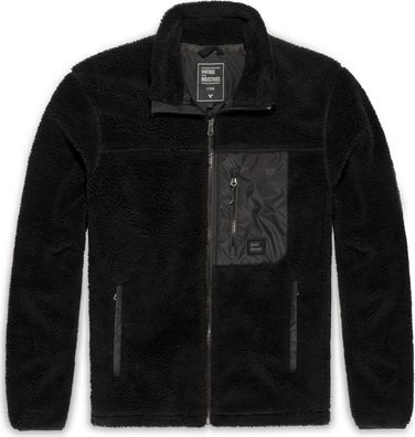 Vintage Industries Fleecejacke Kodi Lined Sherpa Fleece Black