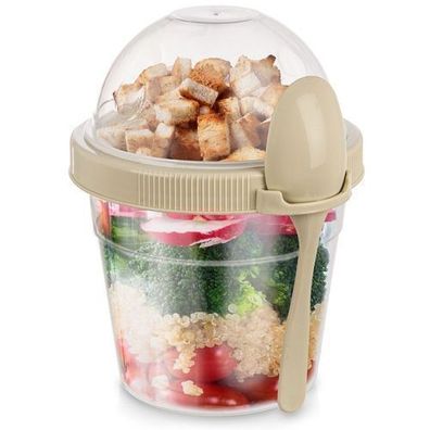 Joghurtbecher mit Löffel für die Lunchbox, 400 ml