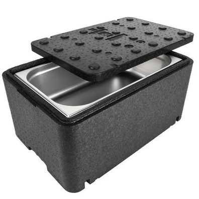 Thermobox mit Deckel für Lebensmittel & Medikamente, 600 x 400 x 296 mm, 48 l GN 1/1