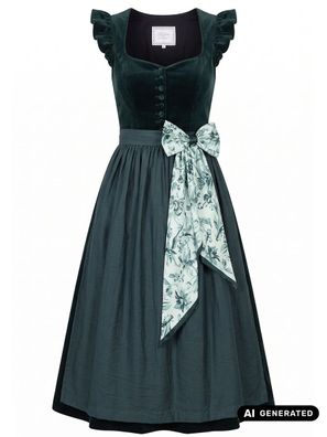 Dirndl Aravelle 75cm Länge opalgrün