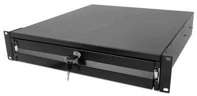 Intellinet 19 Zoll Schublade 2 HE abschliessbar 466 mm Tiefe fuer Schraenke ab ... ->
