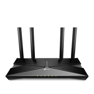 TP-LINK EX220, Wi-Fi 6 (802.11ax), Dual-Band (2,4 GHz/5 GHz), Ethernet/LAN, Schwarz,