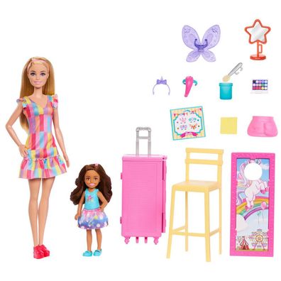 Barbie Schminkstation für 2 Puppen, Blisterpackung