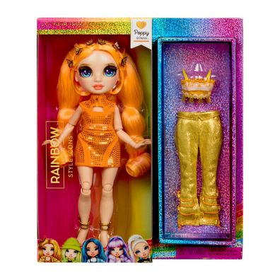 Modische Puppen von Rainbow High Style Icons Mohnpuppe