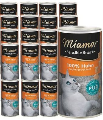 MIAMOR Sensible SNACK Katzenfutter-Delikatesse Gefriergetrocknetes Hühnchen 30 x 30 g