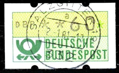 BRD ATM 1981 Nr 1-1-060 zentrisch gestempelt X26F0AA