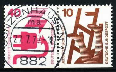 BRD BUND Zusammendruck Nr W48 zentrisch gestempelt WAAGR PAA X5F339A