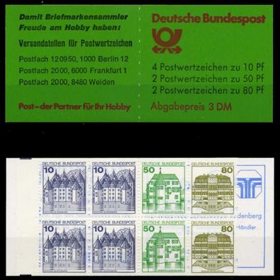 BRD Markenheftchen Nr MH 24a postfrisch SA139B6