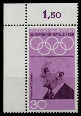 BRD 1968 Nr 563 postfrisch ECKE-OLI X8EF6AE