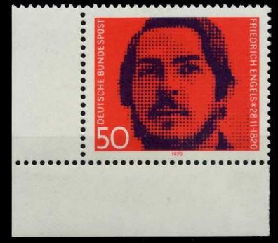 BRD 1970 Nr 657 postfrisch ECKE-ULI X8EF6D2