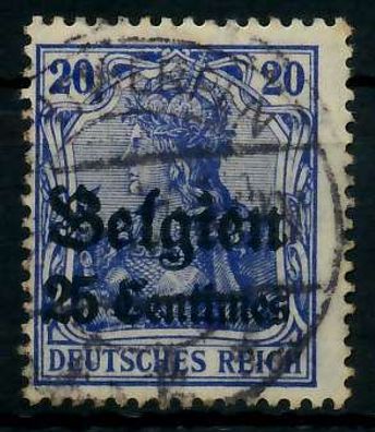 BES 1WK LP Belgien Nr 4I gestempelt X77B272