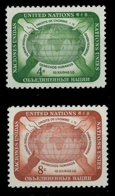 UNO NEW YORK Nr 74-75 postfrisch X7BD40E