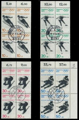 BRD 1971 Nr 680-683 zentrisch gestempelt Viererblock ORA X7EB0F2