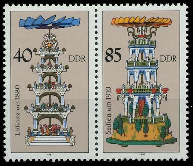 DDR Zusammendruck Nr WZd732 postfrisch WAAGR PAAR SB53966