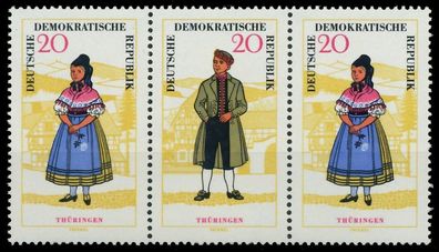 DDR Zusammendruck Nr WZd154 postfrisch 3ER STR X105BB6
