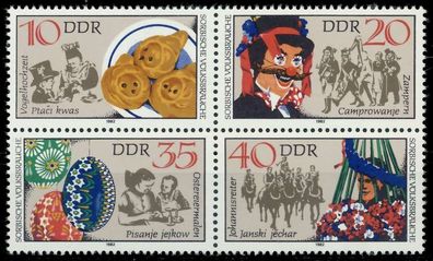 DDR Zusammendruck Nr 2716VB postfrisch Viererblock X196142