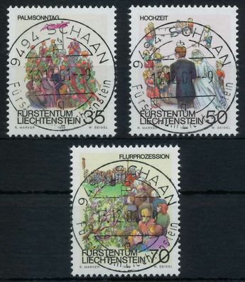 Liechtenstein 1986 Nr 899-901 zentrisch gestempelt X0CDBFA