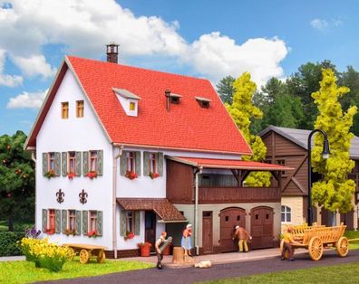 Vollmer 43721 H0 Bauernhaus mit Scheune, Re Spur H0
