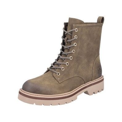 Rieker Schnürstiefel - Grün Kunstleder